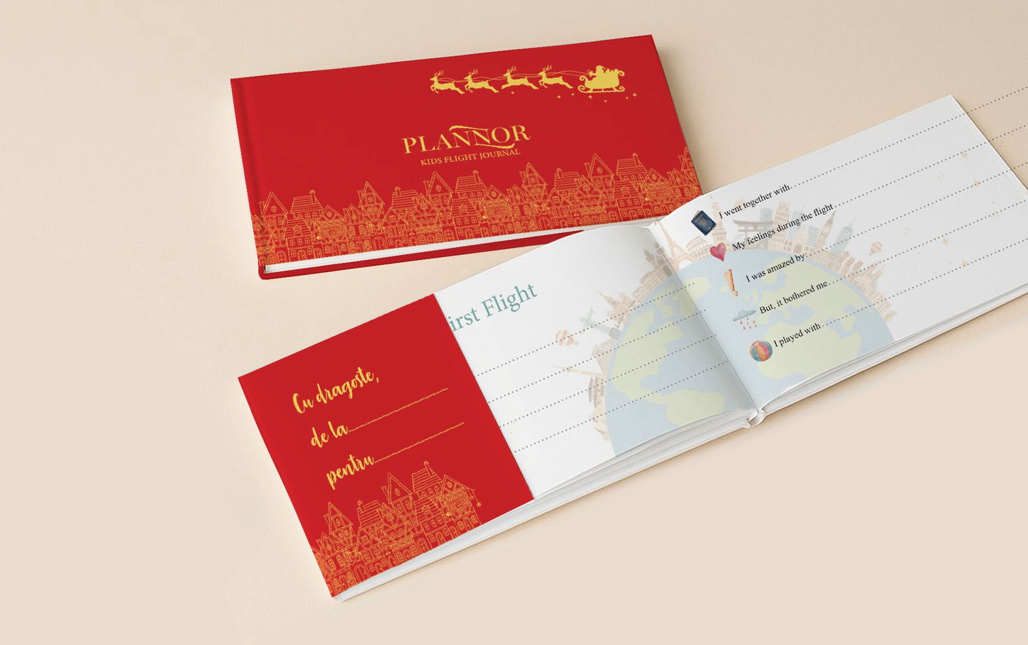 Pachet de Crăciun cu supracopertă detașabilă