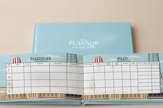 Pachet jurnal albastru și accesorii